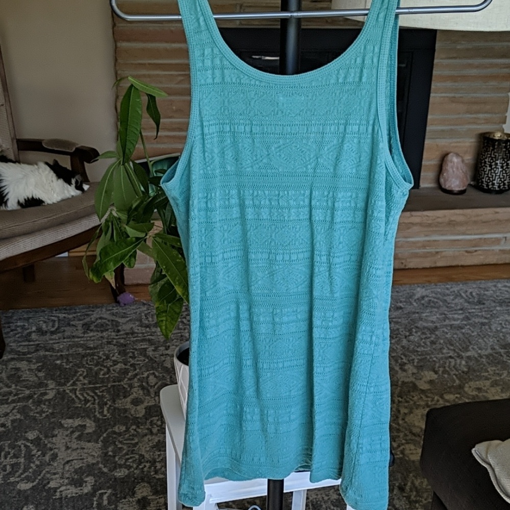 Teal Patterned Tank - Picture 3 of 5